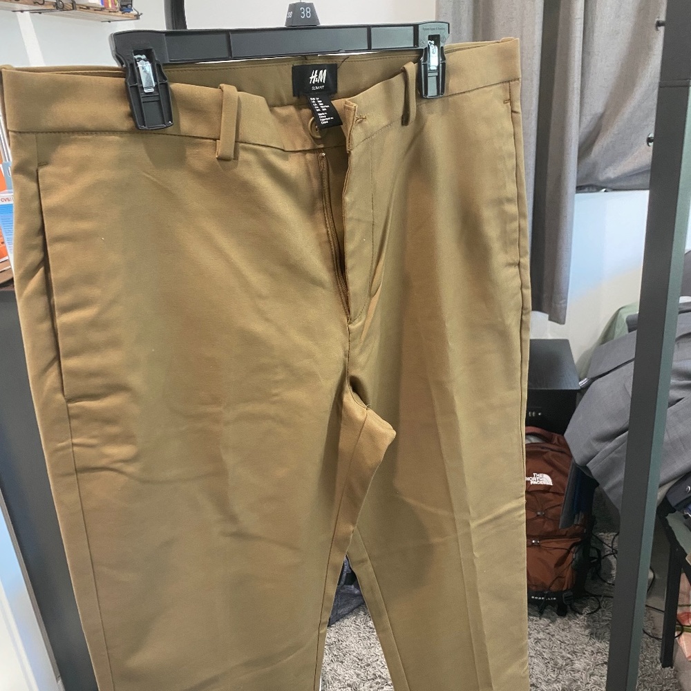 38x32 Beige Slim Fit Pants